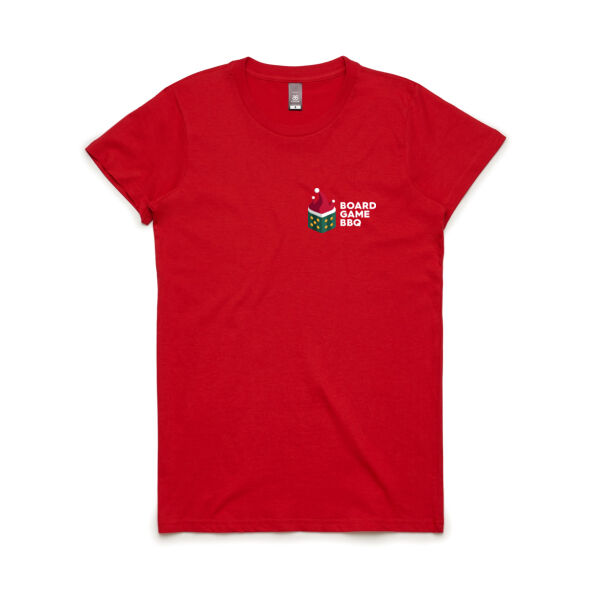 Board Game BBQ 2021 Christmas Logo Horizontal Womens Thumbnail